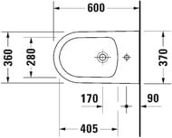   DURAVIT ME by Starck 370600400  . .  .   22891000001