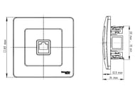  Systeme Electric BLANCA /  RJ45, .5E,  BLNIS045007