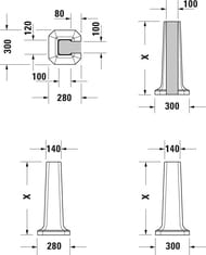    70-80  DURAVIT 1930  296280 0857900000