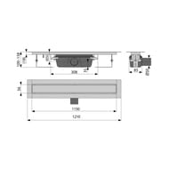   Alcaplast APZ15S-1150 SMART L=1150 c  