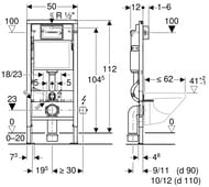 GEBERIT Duofix    ,  Delta51 ,  458.128.21.1