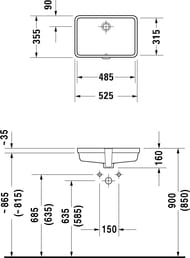  .  DURAVIT VERO 485315160    ., 0330480000