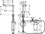  Hansgrohe Aqittura M91 240 1j  ,    , .  76804800