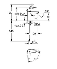    Grohe EuroSmart 95 , , S-Size,  32154003