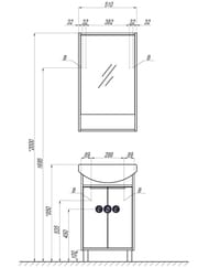   AQUATON  50 1A212302RIB90 510x135x860, 1 ,  / 