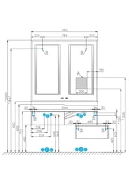  AQUATON  120 1A249702SKW80 1194x29x1100 2  ., , touch ., ANTI-STEAM