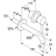  KLUDI BOZZ 180 , ,  , ,   38244N076