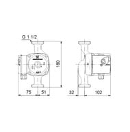   GRUNDFOS UPS 25-60 N 180, 60,   96913085