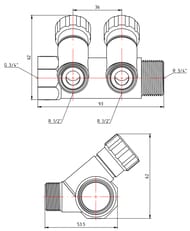  VALTEC 3/4"  2 .  1/2"  VTc.560.N.0502