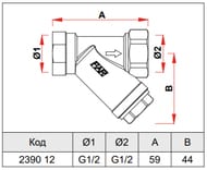   FAR 1/2", 600, FA 2390 12