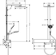   Hansgrohe Raindance E 300 Showerpipe 600 ,   ., 27363000