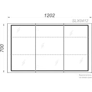   Aqwella Simplex B12 (1202x155x700)  ,  SLX0412