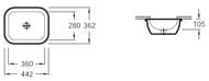  Jacob Delafon Vox (442362) EYC102-00 ,  , 