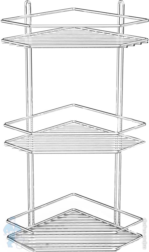 Tekno tel полка для ванной угловая