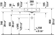  Duravit DuraSquare 500400 ,  , .  ,  2356500041