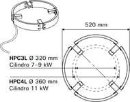   HARVIA HPC3L    Cilindro 7/9    