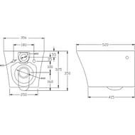   BelBagno Flay-R (520x355x350)  BB506CH