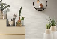   Atlas Concorde 3D Wall Plaster Combed White (50012008,5) , AHQX (..)