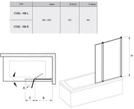    RAVAK CVS2-100 R (9901500) ,  ,  Transparent