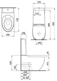  - Laufen ILBAGNOALESSI ONE 822976 (720390)  