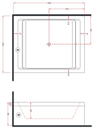  Gruppo Treesse Dream 200 V832F 2000x1600x660 CrystalTech, / AWC+, .+. 