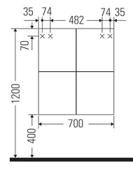  Duravit L-Cube 700800243 , 1 ,   LC116701818