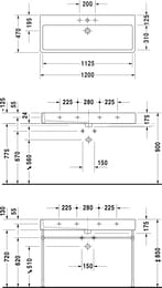  DURAVIT VERO 1200470175   ,  0454120000