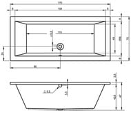   RIHO LUSSO 170x75  , 