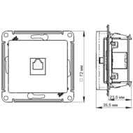  Systeme Electric ATLASDESIGN  RJ45 . 5E   ATN001283