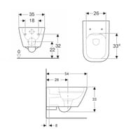   Geberit Smyle Square (350540330)  500.208.01.1