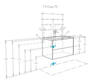    AQUATON  75 1A258101AJA00 734x455x482 , 2 ., / 