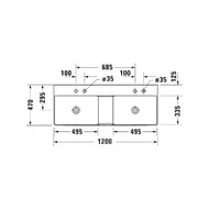   Duravit DuraSquare 1200470 2 ,  ,  WG 23531200411