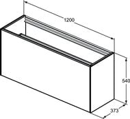    Ideal Standard CONCA 1200x373x540 2 ,    T3939Y1