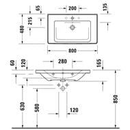   Duravit D-Neo 800480160 , WonderGliss,  23678000001