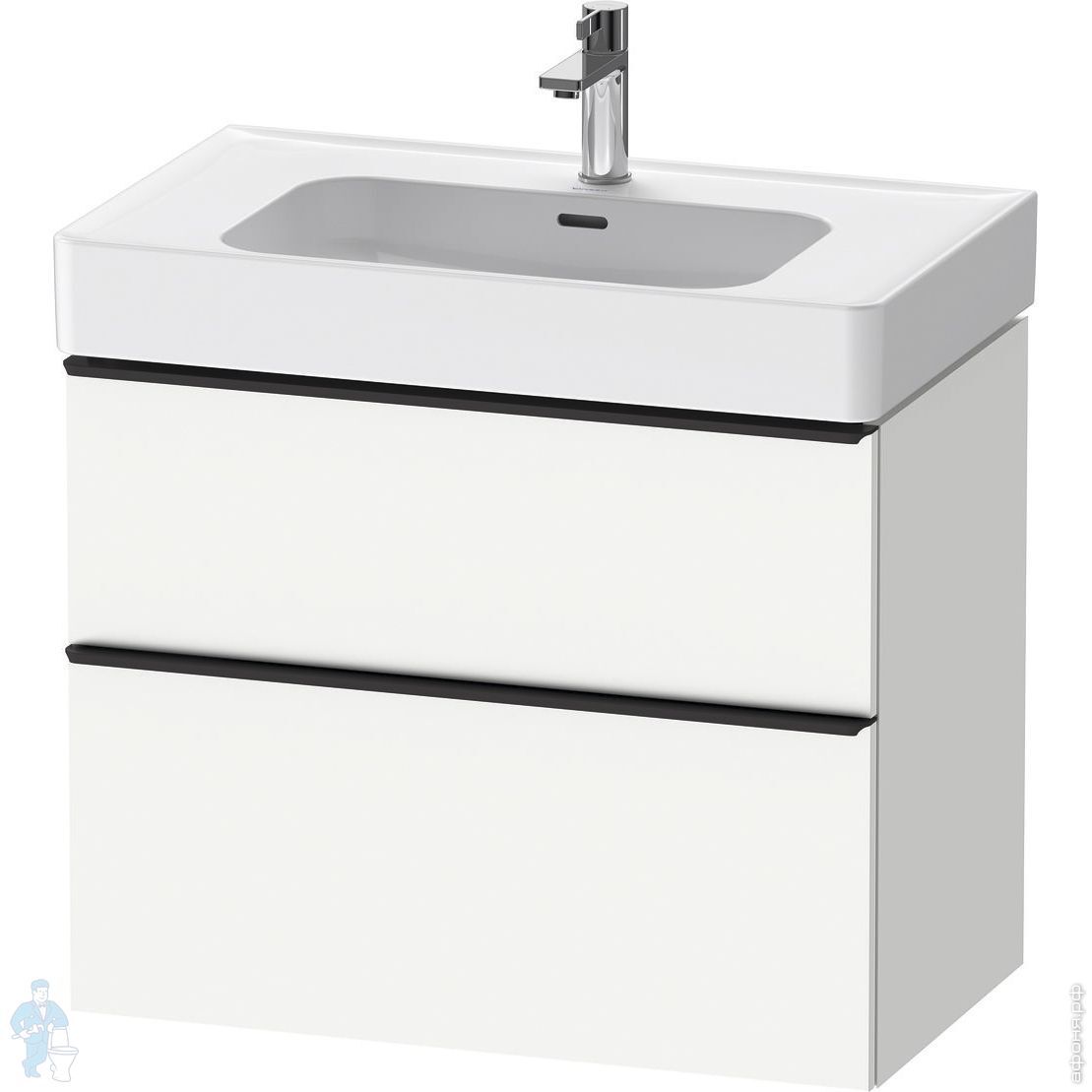 Duravit d-Neo тумбочка подвесная 62.5x121x46.2 см, раковина