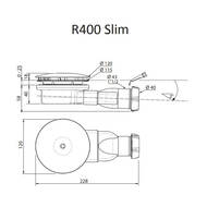  Radaway R400Slim Siphon 90 R400