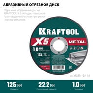     KRAFTOOL X5 Metal 125x1.0    36255-125-1.0