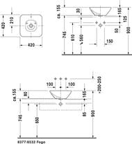  DURAVIT BACINO 420420165    , ,  0333420000