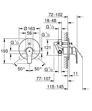    Grohe EuroSmart  , ,   ,  33305003