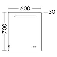  Burgbad Fiumo 60070030 LED, USB, ,  SIIX060