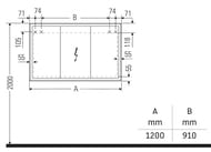 - Duravit L-Cube 1200700154 , , 4 ,  LC7553018180000