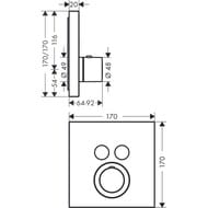  Axor ShowerSelect 36715340   , , 2 , . 