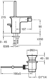  STANCE Jacob Delafon E14763-CP  , 