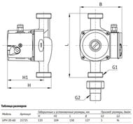   UNIPUMP UP 20-60 130  , 100 ,  6, 58 /,  