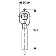 Geberit Uniflex   , ,   , d=50  .152.951.11.1