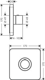  Axor ShowerSelect 36711000  ,   , ,  ,