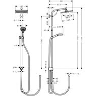   Hansgrohe Crometta E Showerpipe EcoSmart 240    ,  27289000