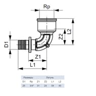  TECEflex 253/4"   , , .768025