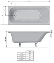   RAVAK CHROME SLIM 170x75    