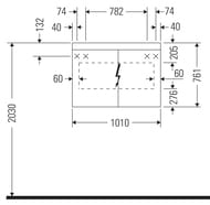 - Duravit Light and mirror 1010760148   LM782200000